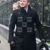 David Beckham Black Double Breasted Wool Winter Coat - Image 2