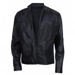 Black Bradley Cooper Adam Jones Burnt Leather Jacket