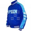 Suicide Squad Captain Boomerang Jai Courtney Blue Satin Bomber Jacket - Image 2
