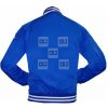 Suicide Squad Captain Boomerang Jai Courtney Blue Satin Bomber Jacket - Image 3