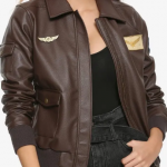 Captain Marvel Carol Danvers Flight Bomber Leather Jacket