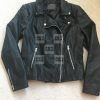 Motorcycle Muubaa Cheryl Cole Real Black Leather Jacket