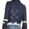 Agents of Shield Chloe Bennet Blue Leather Jacket - Image 2