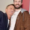 Chris Evans Casual Brown Suede Leather Bomber Hoodie Jacket - Image 2