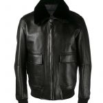 WW2 Slim Fit Classic Flight Aviator Black Jacket