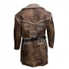 Cullen Bohannon Hell On Wheels Brown Shearling Leather Coat - Image 2