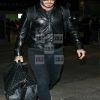 David Beckham Casual Slim Fit Black Leather Jacket For Men