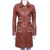 Doctor Who Donna Noble Brown Women Winter Overcoat - Image 3