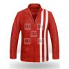 Elvis Presley Speedway Red And White Bomber Jacket - Image 2