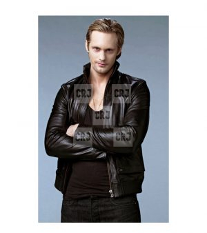 Eric Northman True Blood Black Real Leather Biker jacket