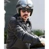 Ewan McGregor Black Motorcycle Quilted Leather Jacket