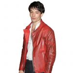 Ezra Miller Justice League Red Leather Jacket