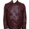 Edge Return Mens Casual Leather Quilted Jacket - Image 4