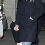 Men's David Beckham Black Wool Winter Coat