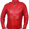 Daft Punk Electroma Red Replica Leather Jacket (Copy) - Image 2