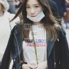 K-Pop Star Goo Hara Black Slim Fit Biker Leather Jacket - Image 2