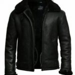 James Franco Fur B3 Black Men Winter Leather Jacket