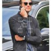Jamie Dornan Fifty Shades Darker Mens Black Suede Leather Jacket