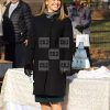 Jennifer Lopez Black Wool Winter Coat For Women - Image 2