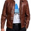 John Wick Keanu Reeves Brown Leather Jacket For Men - Image 2