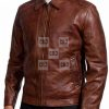 John Wick Keanu Reeves Brown Leather Jacket For Men - Image 4