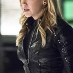 Katie Cassidy Arrow Black Canary Leather Slim Fit Jacket