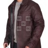 Keanu Reeves Casual Brown Cotton Motorcycle Jacket - Image 2