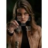 Lauren Cohan Supernatural Brown Leather Jacket