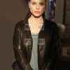 Lauren German Chloe Decker Slim Fit Biker Leather Jacket