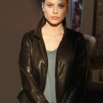 Lauren German Chloe Decker Slim Fit Biker Leather Jacket