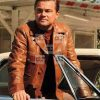 Leonardo DiCaprio Once Upon A Time In Hollywood Brown Leather Jacket - Image 2