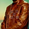 Leonardo DiCaprio Once Upon A Time In Hollywood Brown Leather Jacket - Image 3