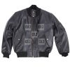 MA1 Flight Bomber Mens Real Black Leather Jacket