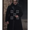 Mads Mikkelsen Polar Black Wool Long Coat