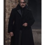 Mads Mikkelsen Polar Black Wool Long Coat