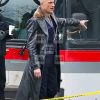 Mark Strong Shazam Dr Thaddeus Sivana Black Leather Coat