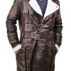 Maxson’s Battle Fallout 4 Trench Distressed Leather Coat - Image 2