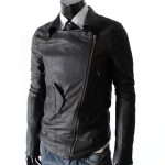 Men Cafe Racer Vintage Brown Biker Leather Jacket