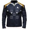Star Trek Beyond Chris Pine Black Leather Jacket