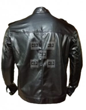 Vintage Black Genuine Antique Moto Faux Leather Jacket - Image 3