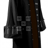 Jack Sparrow Johnny Depp Black & Brown Cotton Trench Coat - Image 3