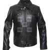 German Luftwaffe Aviator BF 109 Pilot Black Moto Leather Jacket