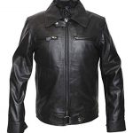 German Luftwaffe Aviator BF 109 Pilot Black Moto Leather Jacket