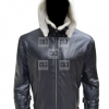 B3 Bomber Sheepskin with Removable Hood Jacket - Image 2