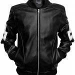 Black Bomber Michael Hoban Seinfeld 8 Ball Pool Leather Jacket