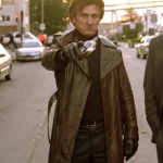 Sean Penn Mystic River Jimmy Markum Brown Leather Coat