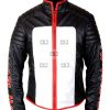 Mister Terrific Michael Holt Fair Play Black & White Leather Jacket