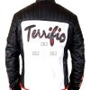 Mister Terrific Michael Holt Fair Play Black & White Leather Jacket - Image 3