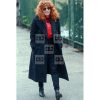 Natasha Lyonne Russian Doll Black Wool Winter Coat - Image 2