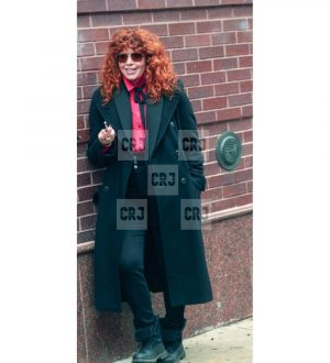 Natasha Lyonne Russian Doll Black Wool Winter Coat - Image 3